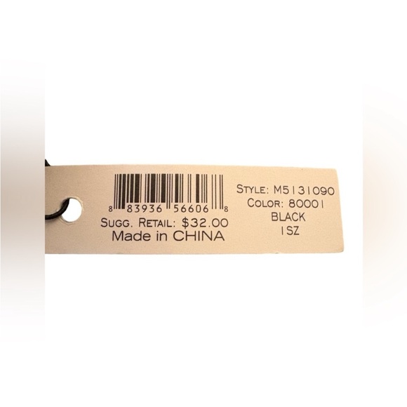 ‼️FINAL PRICE‼️ MARC JACOBS Silicone Black Haute Mess Stretch Bracelet w Charm - Picture 2 of 6